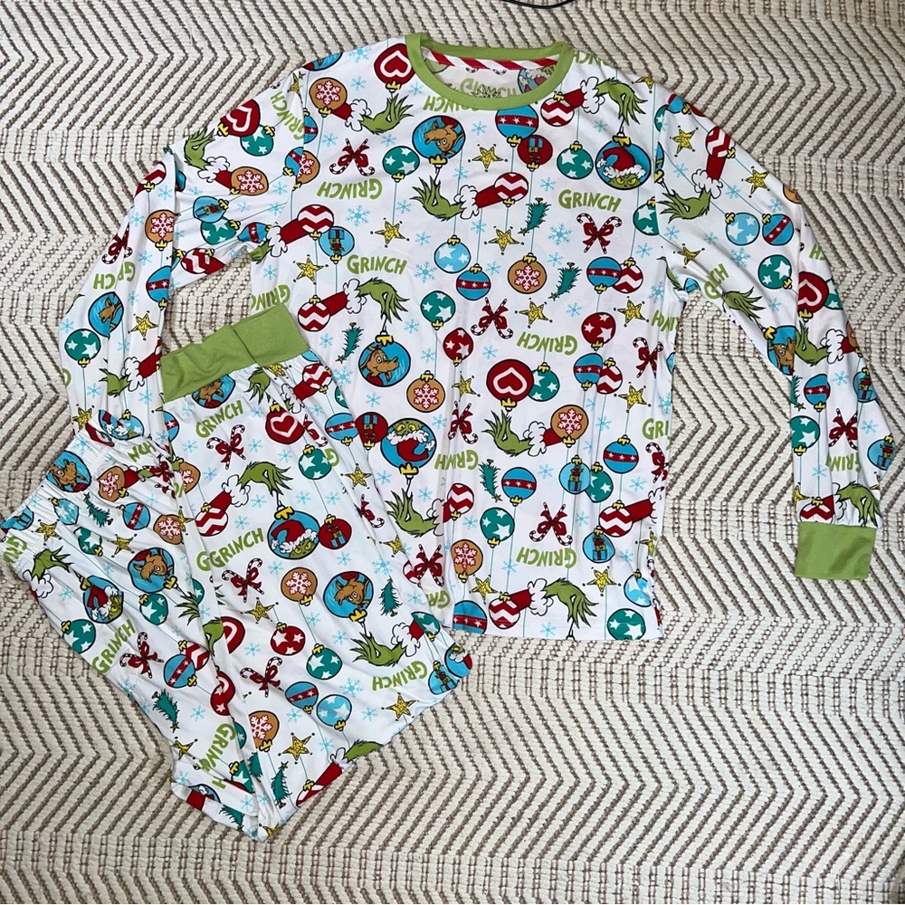 The Grinch Stole Christmas Pajama Pant Shirt Set Mens Medium